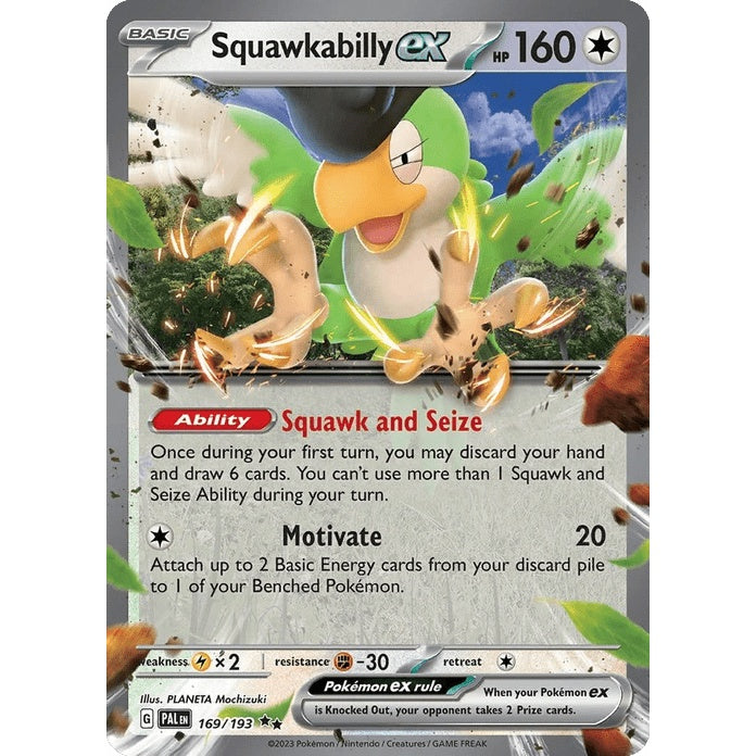 Squawkabilly ex - Paldea Evolved (Double Rare) [PAL-169] English / Near Mint / Normal