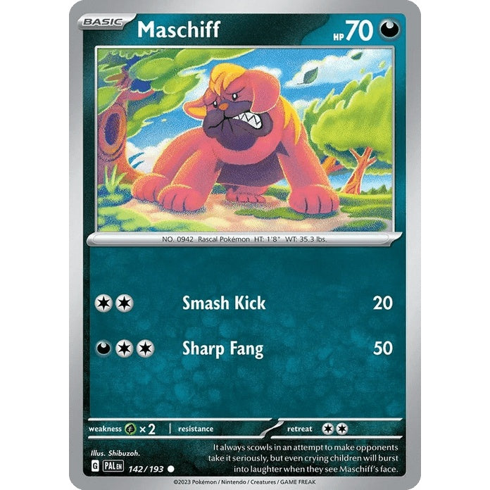 Maschiff - Paldea Evolved (Common) [PAL-142] English / Near Mint / Normal