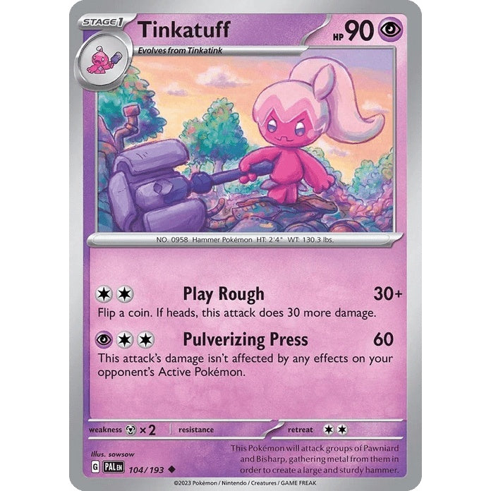 Tinkatuff - Paldea Evolved (Uncommon) [PAL-104] English / Near Mint / Normal