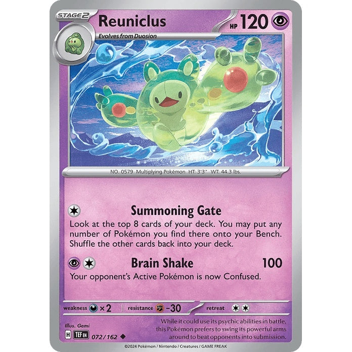 Reuniclus - Temporal Forces (Uncommon) [TEF-72] English / Near Mint / Normal