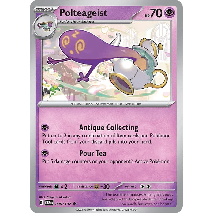 Polteageist - Obsidian Flames (Uncommon) [OBF-98] English / Near Mint / Normal