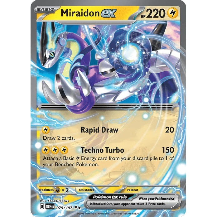 Miraidon ex - Obsidian Flames (Double Rare) [OBF-79] English / Near Mint / Normal
