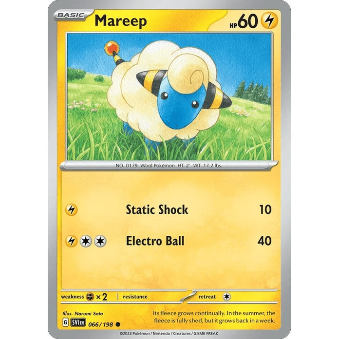 Mareep - Scarlet & Violet (Common) [SVI-66] English / Near Mint / Normal
