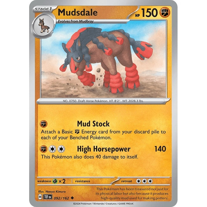 Mudsdale - Temporal Forces (Uncommon) [TEF-92] English / Near Mint / Normal