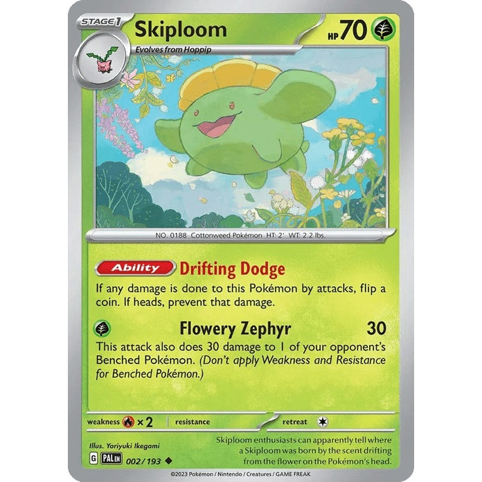 Skiploom - Paldea Evolved (Uncommon) [PAL-2] English / Near Mint / Normal
