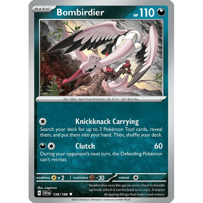 Bombirdier - Scarlet & Violet (Uncommon) [SVI-138] English / Near Mint / Normal