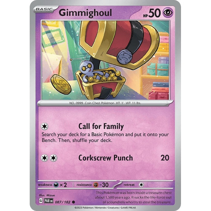 Gimmighoul - Paradox Rift (Common) [PAR-87] English / Near Mint / Normal