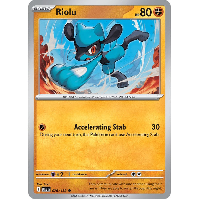 Riolu - Mega Evolution (Common) [MEG-76] Japanese / Near Mint / Normal