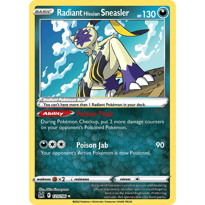 Radiant Hisuian Sneasler - Lost Origin (Radiant Rare) [LOR-123] English / Near Mint / Normal