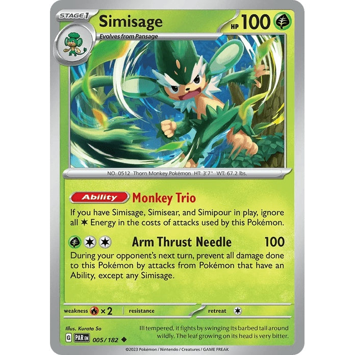Simisage - Paradox Rift (Uncommon) [PAR-5] English / Near Mint / Normal
