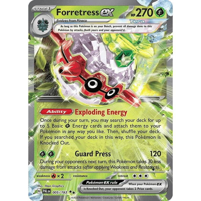 Forretress ex - Paldea Evolved (Double Rare) [PAL-5] English / Near Mint / Normal