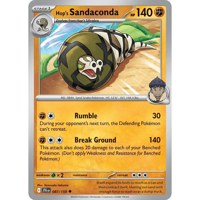 Hop's Sandaconda - Journey Together (Uncommon) [JTG-87] English / Near Mint / Normal