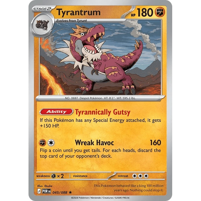 Tyrantrum - Perfect Order (Rare) [POR-45] English / Near Mint / Normal