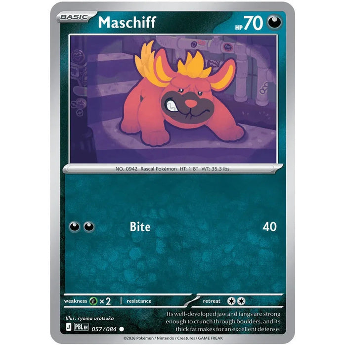 Maschiff - Pitch Black (Common) [PBL-57] English / Near Mint / Normal