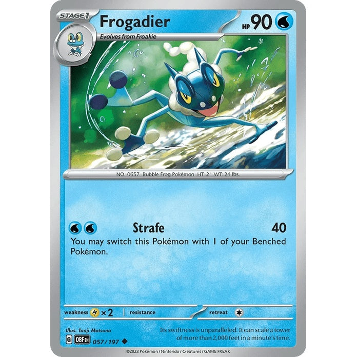 Frogadier - Obsidian Flames (Uncommon) [OBF-57] English / Near Mint / Normal
