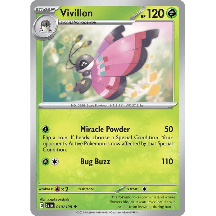 Vivillon - Scarlet & Violet (Uncommon) [SVI-10] English / Near Mint / Normal