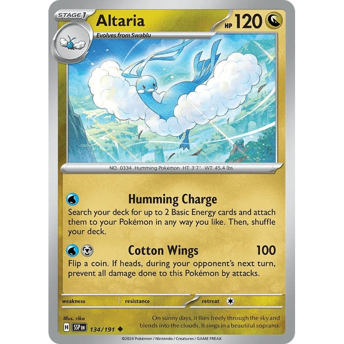 Altaria - Surging Sparks (Uncommon) [SSP-134] English / Near Mint / Normal