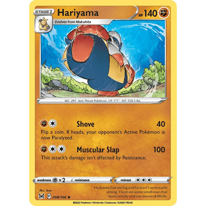 Hariyama - Lost Origin (Uncommon) [LOR-98] English / Near Mint / Normal