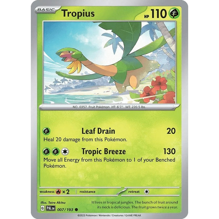Tropius - Paldea Evolved (Common) [PAL-7] English / Near Mint / Normal