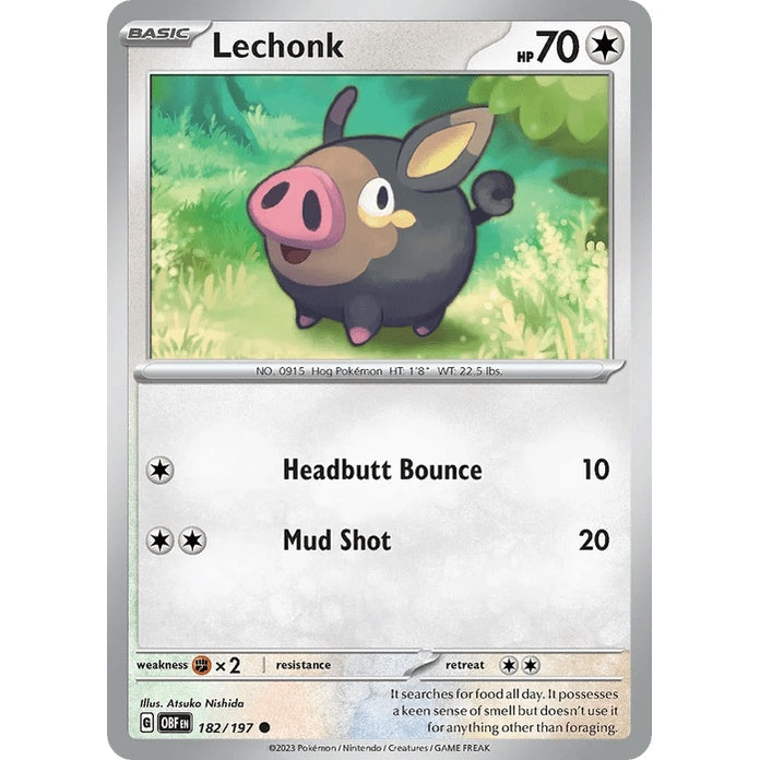 Lechonk - Obsidian Flames (Common) [OBF-182] English / Near Mint / Normal