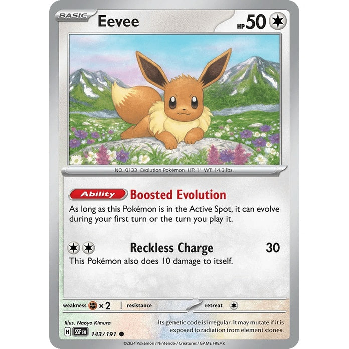 Eevee - Surging Sparks (Common) [SSP-143] English / Near Mint / Normal