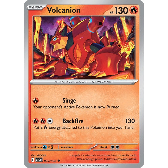 Volcanion - Mega Evolution (Uncommon) [MEG-25] English / Near Mint / Normal