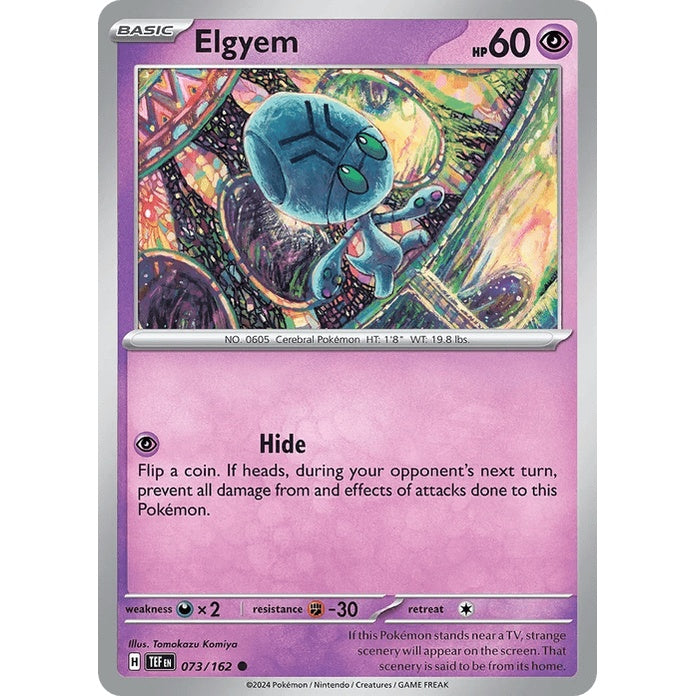 Elgyem - Temporal Forces (Common) [TEF-73] English / Near Mint / Normal
