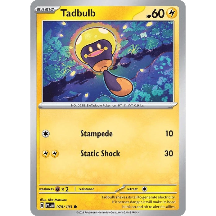 Tadbulb - Paldea Evolved (Common) [PAL-78] English / Near Mint / Normal
