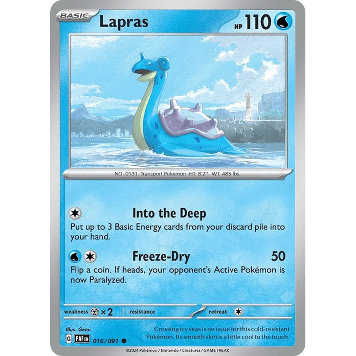 Lapras - Paldean Fates (Common) [PAF-16] English / Near Mint / Normal