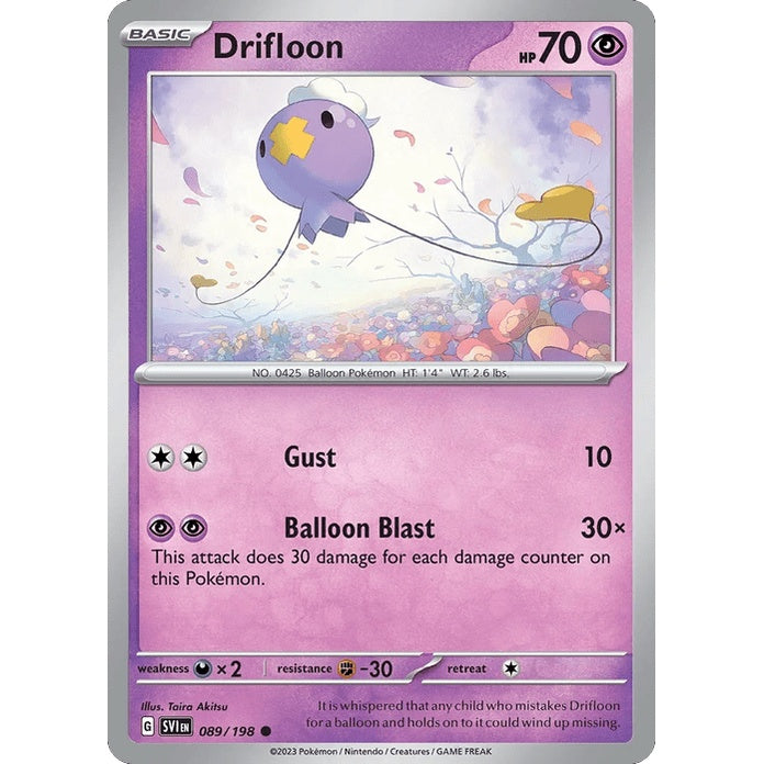 Drifloon - Scarlet & Violet (Common) [SVI-89] English / Near Mint / Normal