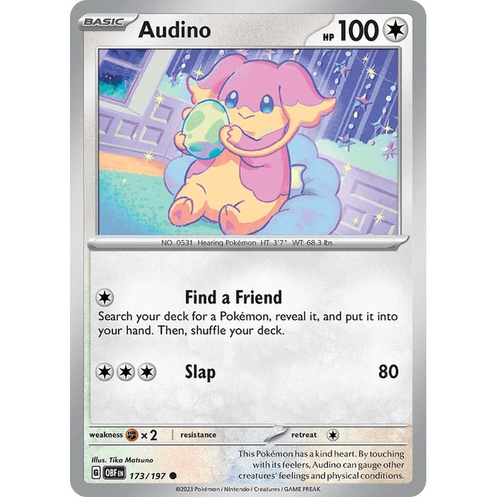 Audino - Obsidian Flames (Common) [OBF-173] English / Near Mint / Normal
