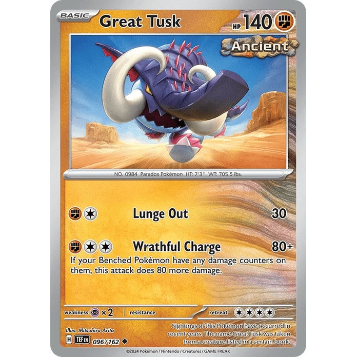 Great Tusk - Temporal Forces (Uncommon) [TEF-96] English / Near Mint / Normal