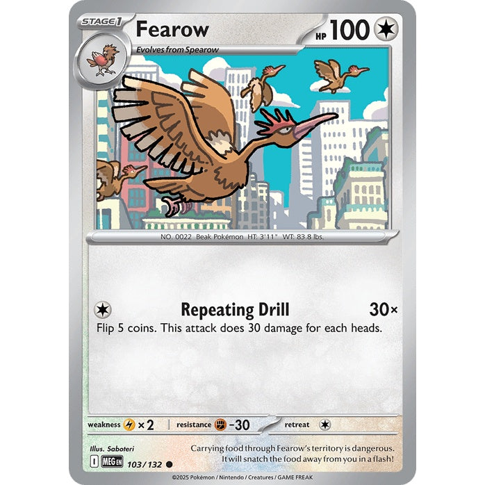 Fearow - Mega Evolution (Common) [MEG-103] English / Near Mint / Normal