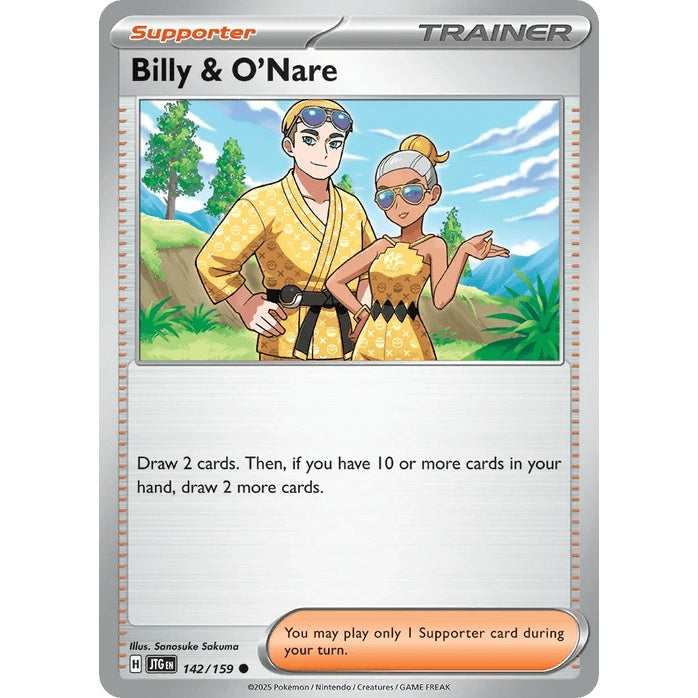 Billy & O'Nare - Journey Together (Common) [JTG-142] English / Near Mint / Normal