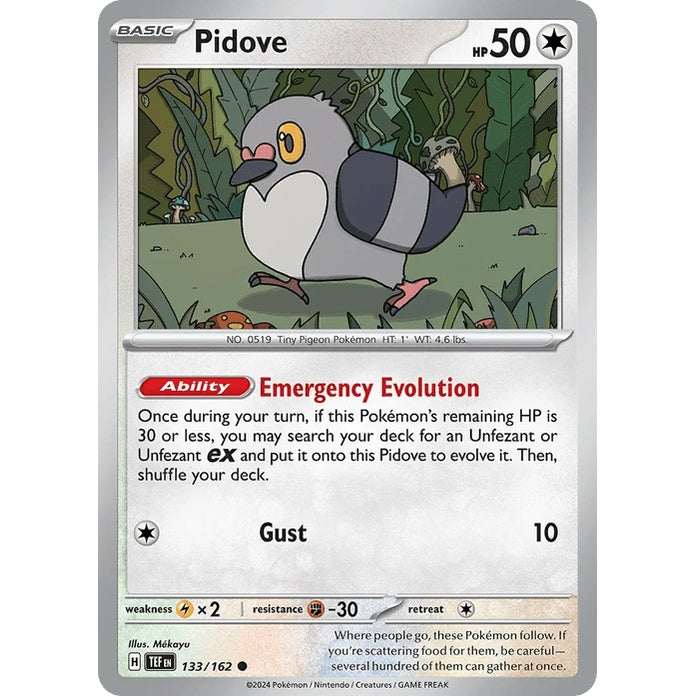 Pidove - Temporal Forces (Common) [TEF-133] English / Near Mint / Normal