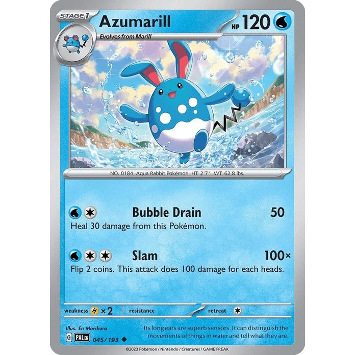 Azumarill - Paldea Evolved (Uncommon) [PAL-45] English / Near Mint / Normal