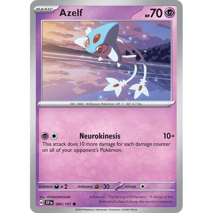 Azelf - Surging Sparks (Common) [SSP-80] English / Near Mint / Normal