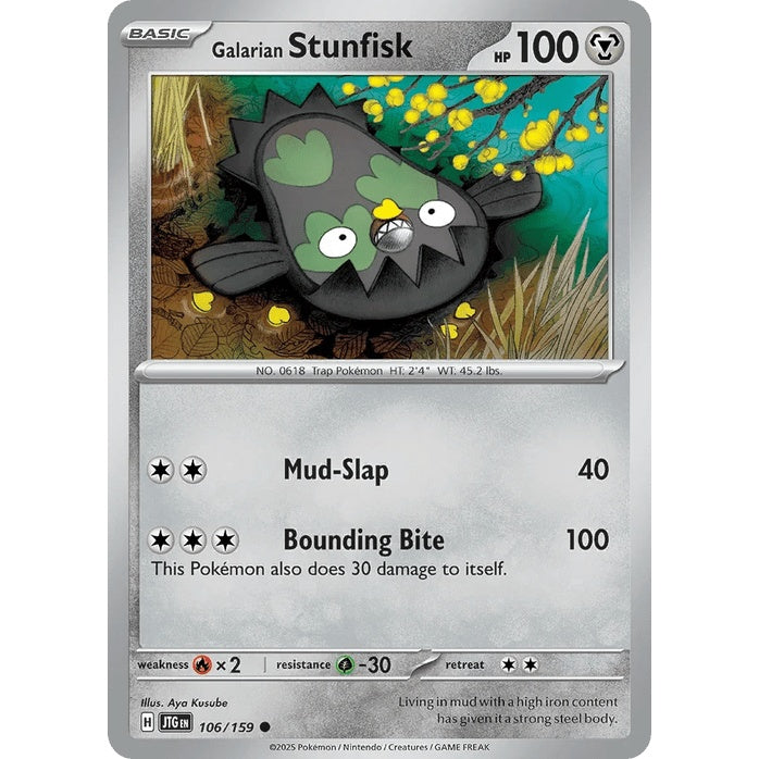 Galarian Stunfisk - Journey Together (Common) [JTG-106] English / Near Mint / Normal