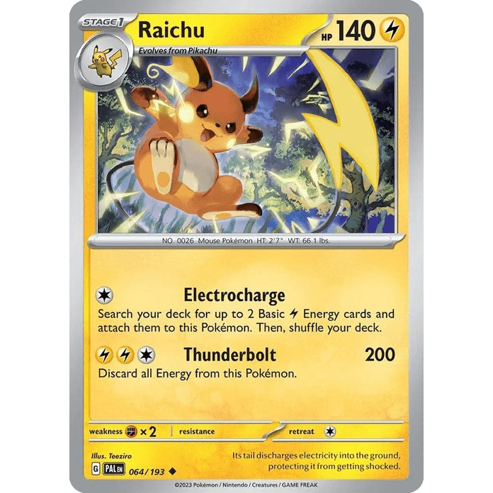 Raichu - Paldea Evolved (Uncommon) [PAL-64] English / Near Mint / Normal