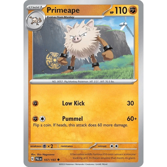 Primeape - Paldea Evolved (Uncommon) [PAL-107] English / Near Mint / Normal