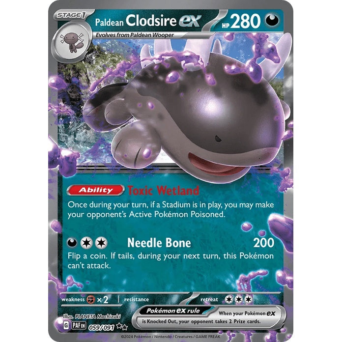 Paldean Clodsire ex - Paldean Fates (Double Rare) [PAF-59] English / Near Mint / Normal