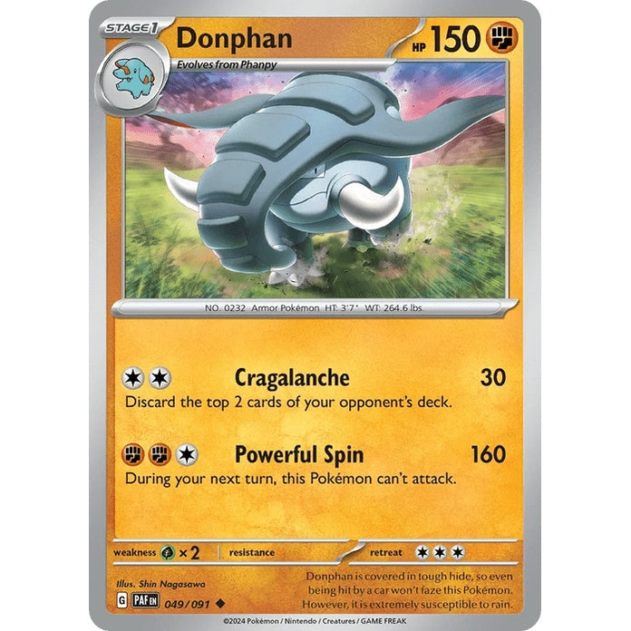 Donphan - Paldean Fates (Uncommon) [PAF-49] English / Near Mint / Normal