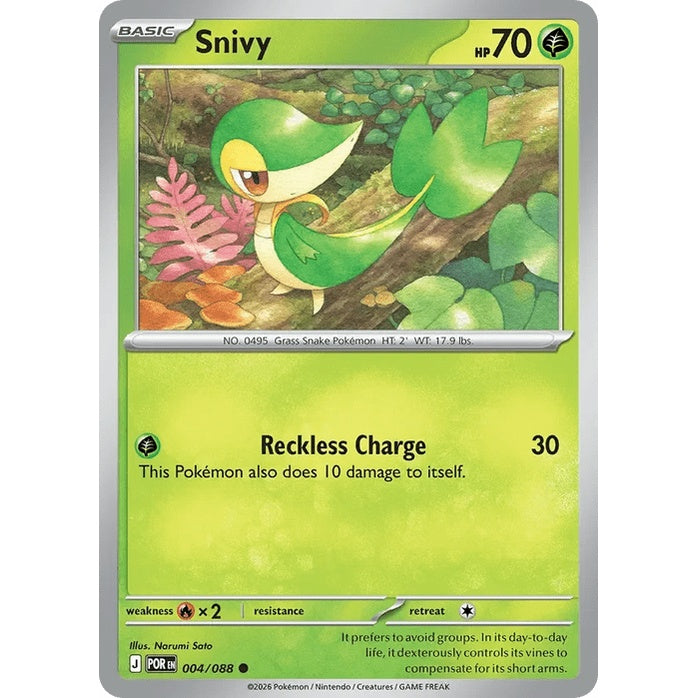 Snivy - Perfect Order (Common) [POR-4] English / Near Mint / Normal
