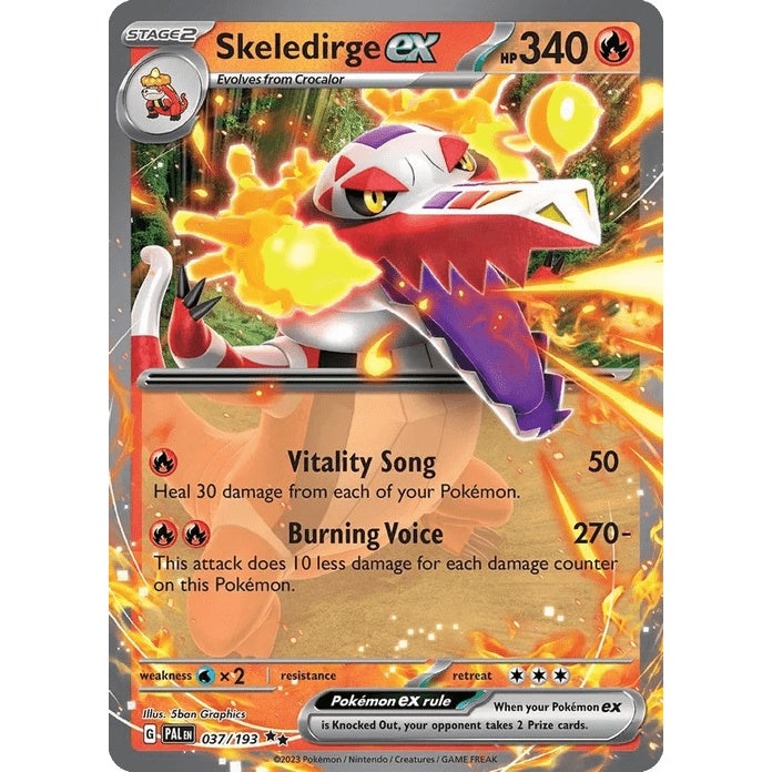 Skeledirge ex - Paldea Evolved (Double Rare) [PAL-37] English / Near Mint / Normal
