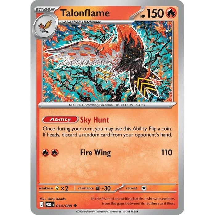 Talonflame - Perfect Order (Uncommon) [POR-14] English / Near Mint / Normal