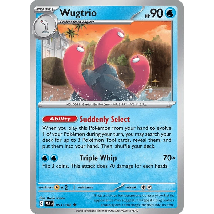 Wugtrio - Paradox Rift (Uncommon) [PAR-53] English / Near Mint / Normal