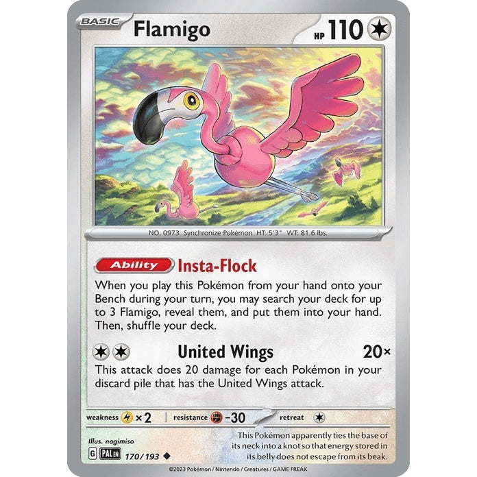 Flamigo - Paldea Evolved (Uncommon) [PAL-170] English / Near Mint / Normal