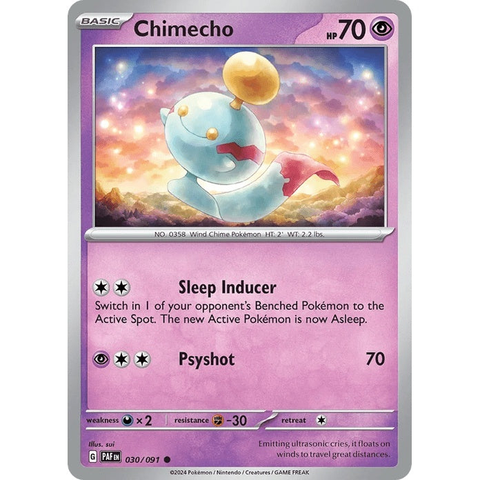 Chimecho - Paldean Fates (Common) [PAF-30] English / Near Mint / Normal