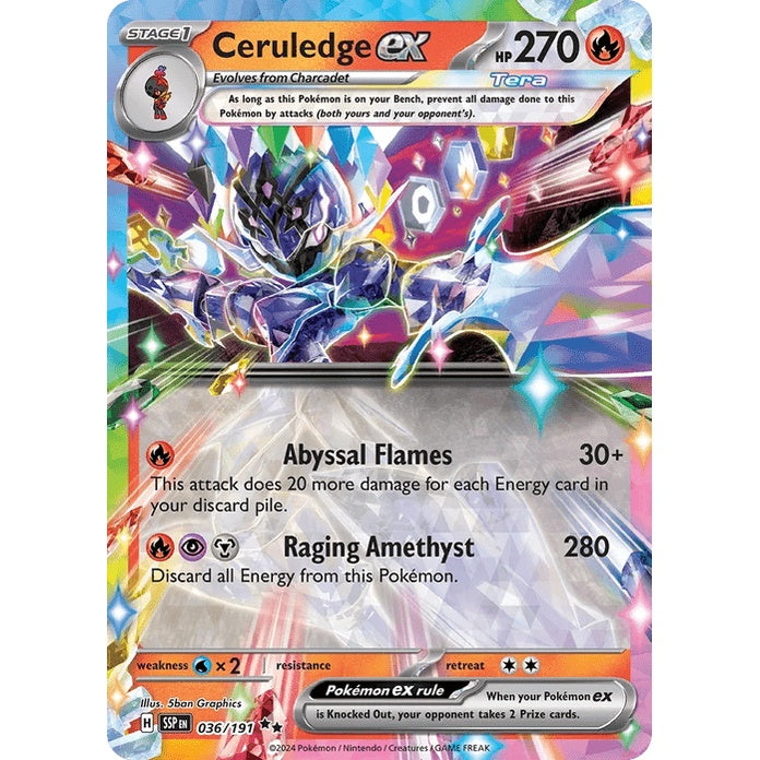 Ceruledge ex - Surging Sparks (Double Rare) [SSP-36] English / Near Mint / Normal