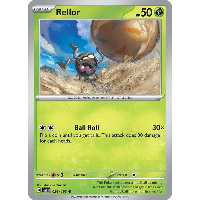 Rellor - Paldea Evolved (Common) [PAL-26] English / Near Mint / Normal